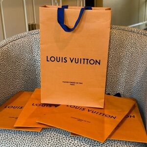 FIVE (5) Louis Vuitton gift bags